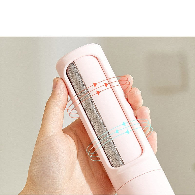 2-in-1 Reusable Pet Hair Remover Brush – Self-Cleaning Lint Roller for Cat & Dog Fur