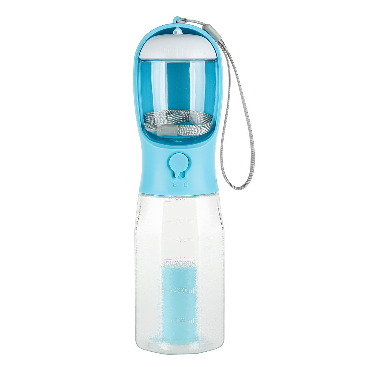 3-in-1 Leak-Proof Pet Water Bottle – Includes Food Feeder & Waste Bag Dispenser