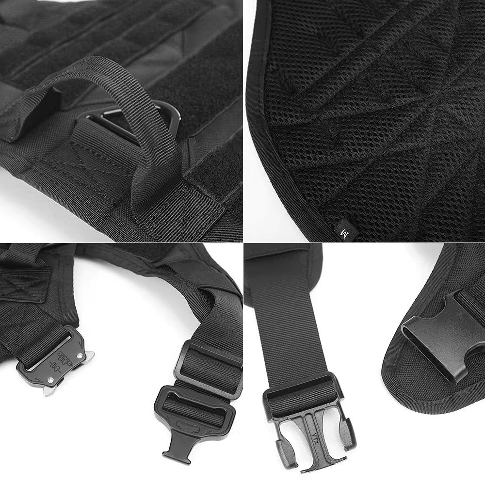 Luxury Camouflage Dog Harness & Leash Set – Durable Nylon Chest Strap for Pets