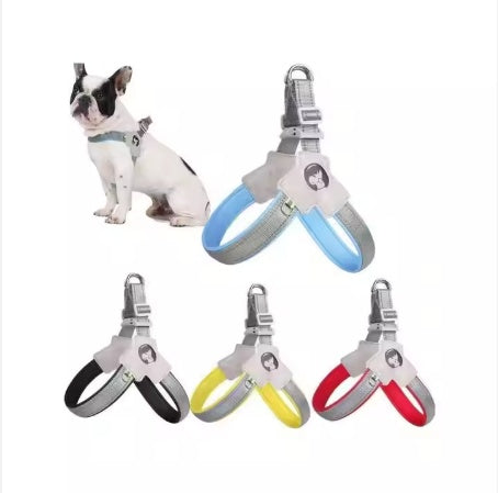 Adjustable Reflective Pet Harness & Leash Set – Comfortable, Easy Control for Dogs & Cats