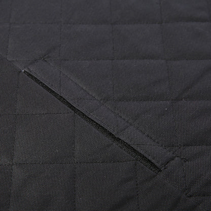 Dog Car Seat Cover with Mesh Window – Waterproof Pet Hammock with Zipper & Storage Pocket for Rear Seat Travel Safety