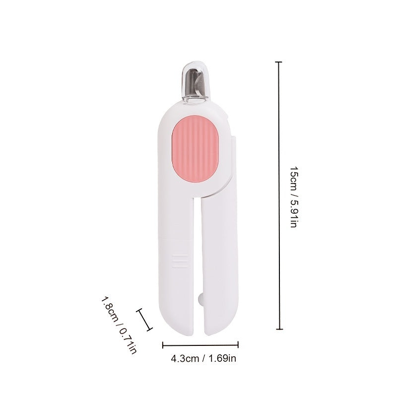 LED Pet Nail Clippers – Safe Trimming for Dogs & Cats with Circular Blade & Anti-Overcut Design