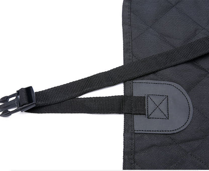 Dog Car Seat Cover with Mesh Window – Waterproof Pet Hammock with Zipper & Storage Pocket for Rear Seat Travel Safety