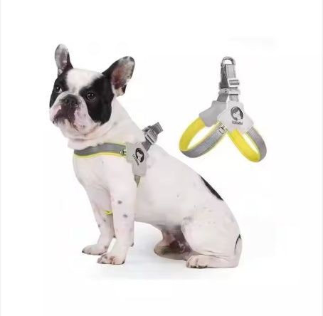 Adjustable Reflective Pet Harness & Leash Set – Comfortable, Easy Control for Dogs & Cats