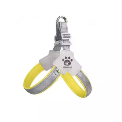Adjustable Reflective Pet Harness & Leash Set – Comfortable, Easy Control for Dogs & Cats